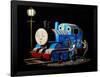 Graffiti on Sleeping Cartoon Train-null-Framed Poster