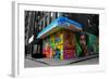 Graffiti on storefronts in NYC-null-Framed Photo