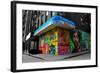 Graffiti on storefronts in NYC-null-Framed Photo
