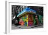 Graffiti on storefronts in NYC-null-Framed Photo