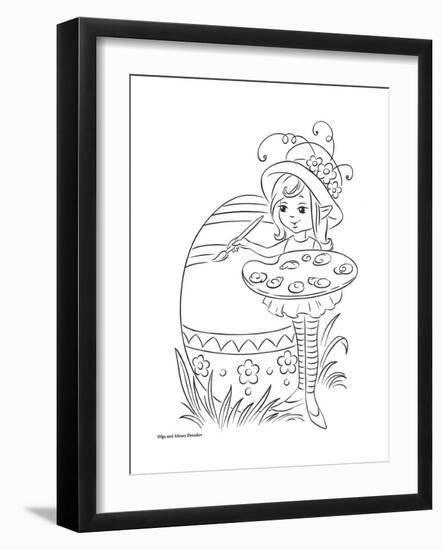 Graffiti on the eggs-Olga And Alexey Drozdov-Framed Giclee Print