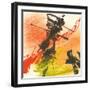 Graffiti Orange I-Chris Paschke-Framed Art Print