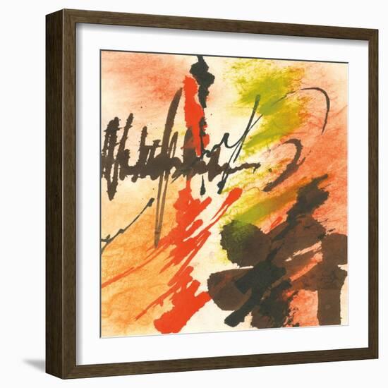 Graffiti Orange II-Chris Paschke-Framed Art Print