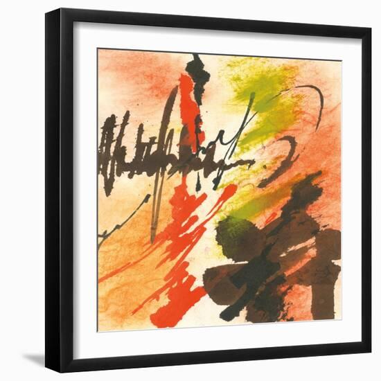 Graffiti Orange II-Chris Paschke-Framed Art Print