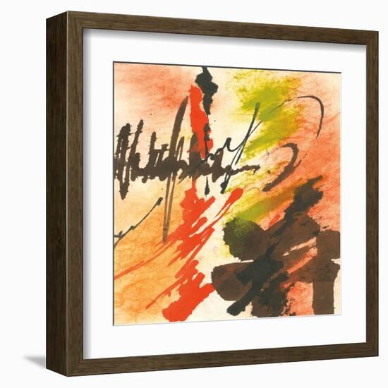 Graffiti Orange II-Chris Paschke-Framed Art Print