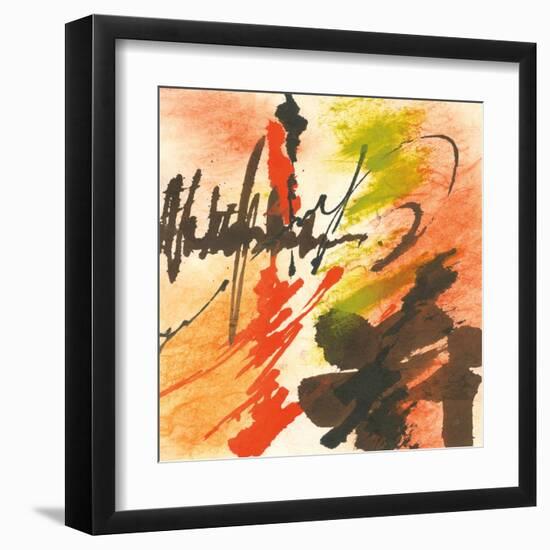 Graffiti Orange II-Chris Paschke-Framed Art Print