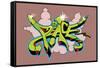 Graffiti Peace-style-photography.de-Framed Stretched Canvas