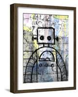 Graffiti Robot Color-Roseanne Jones-Framed Giclee Print