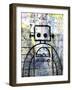 Graffiti Robot Color-Roseanne Jones-Framed Giclee Print