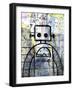 Graffiti Robot Color-Roseanne Jones-Framed Giclee Print