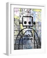 Graffiti Robot Color-Roseanne Jones-Framed Giclee Print