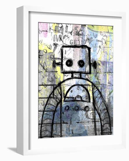 Graffiti Robot Color-Roseanne Jones-Framed Giclee Print