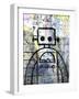 Graffiti Robot Color-Roseanne Jones-Framed Giclee Print