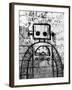 Graffiti Robot-Roseanne Jones-Framed Giclee Print