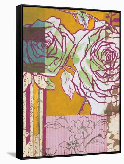 Graffiti Rose II-Liz Jardine-Framed Stretched Canvas