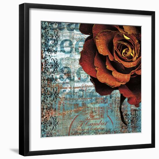 Graffiti Rose-Christina Lazar-schuler-Framed Giclee Print