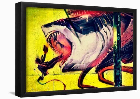 Graffiti Shark 5 Pointz New York City-null-Framed Poster