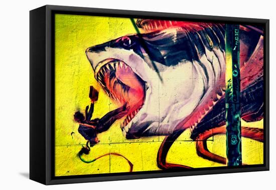 Graffiti Shark 5 Pointz New York City-null-Framed Stretched Canvas