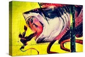 Graffiti Shark 5 Pointz New York City-null-Stretched Canvas
