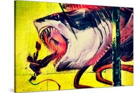 Graffiti Shark 5 Pointz New York City-null-Stretched Canvas