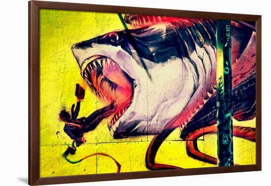 Graffiti Shark 5 Pointz New York City-null-Framed Photo