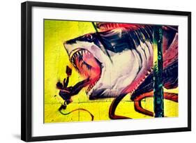 Graffiti Shark 5 Pointz New York City-null-Framed Photo