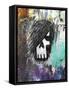 Graffiti Sketch Skull-Roseanne Jones-Framed Stretched Canvas