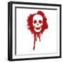 Graffiti Skull Blood Red-lineartestpilot-Framed Photographic Print