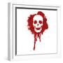 Graffiti Skull Blood Red-lineartestpilot-Framed Photographic Print