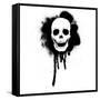 Graffiti Skull Illustration-lineartestpilot-Framed Stretched Canvas