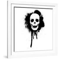 Graffiti Skull Illustration-lineartestpilot-Framed Photographic Print