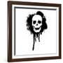 Graffiti Skull Illustration-lineartestpilot-Framed Photographic Print