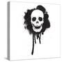 Graffiti Spray Paint Stencil Skull-lineartestpilot-Stretched Canvas