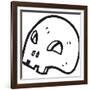 Graffiti Style Skull Cartoon-lineartestpilot-Framed Photographic Print