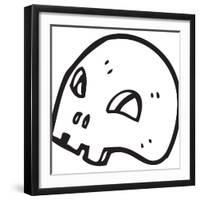 Graffiti Style Skull Cartoon-lineartestpilot-Framed Photographic Print