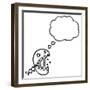 Graffiti Style Skull Cartoon-lineartestpilot-Framed Photographic Print