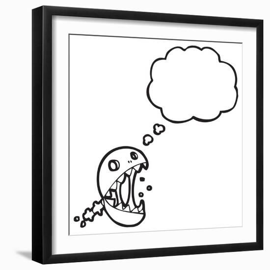 Graffiti Style Skull Cartoon-lineartestpilot-Framed Photographic Print