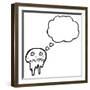 Graffiti Style Skull Cartoon-lineartestpilot-Framed Photographic Print