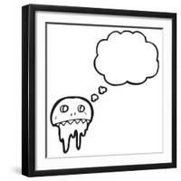 Graffiti Style Skull Cartoon-lineartestpilot-Framed Photographic Print