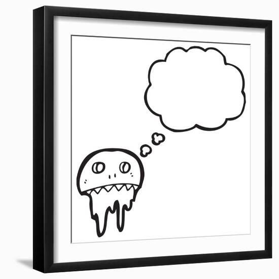 Graffiti Style Skull Cartoon-lineartestpilot-Framed Photographic Print