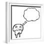 Graffiti Style Skull Cartoon-lineartestpilot-Framed Photographic Print