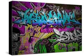 Graffiti Wall Urban Art-SergWSQ-Stretched Canvas