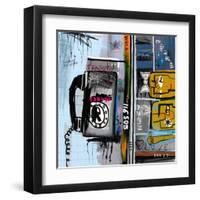 Graffiti with Telephone-Dmitriip-Framed Art Print