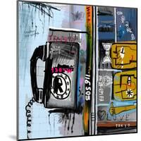 Graffiti with Telephone-Dmitriip-Mounted Art Print