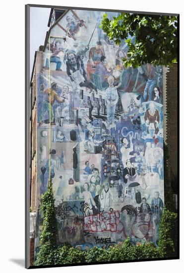 Graffito Wall Off Tottenham Court Road, London, England, United Kingdom, Europe-James Emmerson-Mounted Photographic Print
