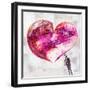 Grafitti Heart-Michael Tarin-Framed Art Print