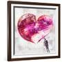 Grafitti Heart-Michael Tarin-Framed Art Print