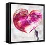 Grafitti Heart-Michael Tarin-Framed Stretched Canvas