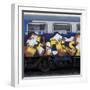 Grafitti on Train Carriage, Pisa, Italy-Mike Burton-Framed Photographic Print