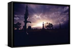 Grafton Cemetery-null-Framed Stretched Canvas